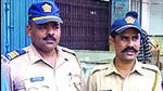 In a display of presence of mind and bravery, policemen Arjun Rathod (right) and Rajendra Shinde wasted no time in alerting the nearest mobile van and rushed into Dhiraj Apartments, a ground plus six storey building. They reached the fourth floor, on which the flat that had caught fire was and helped a a 17-year-old boy evacuate (HT PHOTO) In a display of presence of mind and bravery, policemen Arjun Rathod (right) and Rajendra Shinde wasted no time in alerting the nearest mobile van and rushed into Dhiraj Apartments, a ground plus six storey building. They reached the fourth floor, on which the flat that had caught fire was and helped a a 17-year-old boy evacuate (HT PHOTO)