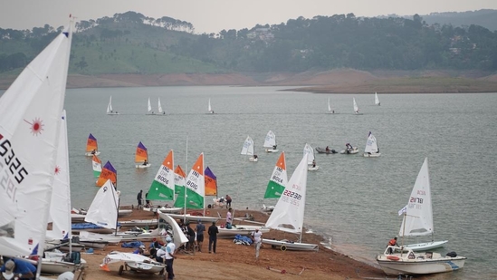 Meghalaya enthralls tourists with first Northeast Regatta 2023 at Umiam Lake(Atharva Shrivastava) Meghalaya enthralls tourists with first Northeast Regatta 2023 at Umiam Lake(Atharva Shrivastava)