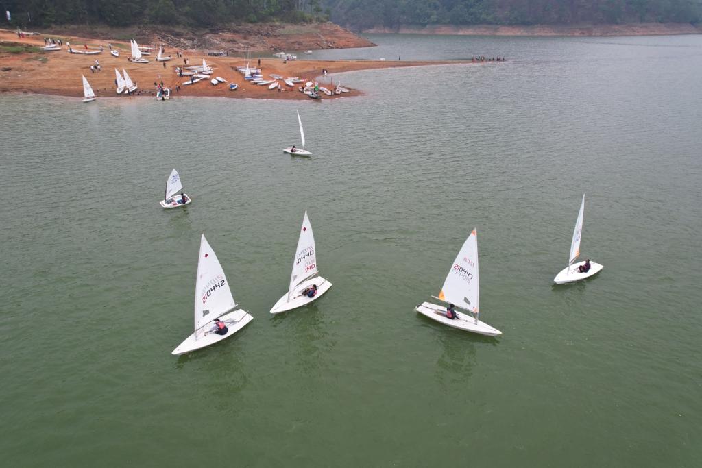 Sailors from across the country take part in the Northeast Regatta 2023.(Atharva Shrivastava) Sailors from across the country take part in the Northeast Regatta 2023.(Atharva Shrivastava)