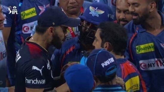 Kohli, Gambhir in ugly exchange over ‘silence’ gesture, aggressive handshake Kohli, Gambhir in ugly exchange over ‘silence’ gesture, aggressive handshake