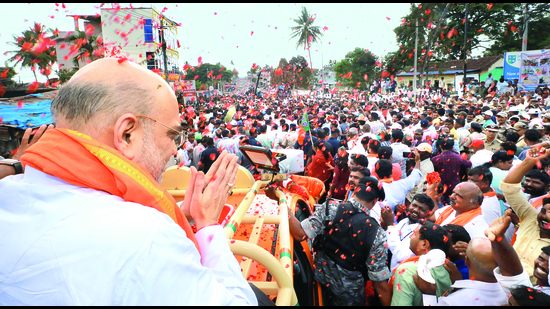 Union home minister Amit Shah dismissed opposition parties coming together to take on the BJP as a photo-op and said that it would have no impact on votes Union home minister Amit Shah dismissed opposition parties coming together to take on the BJP as a photo-op and said that it would have no impact on votes