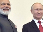 Prime Minister Narendra Modi with Russian President Vladimir Putin.(PTI) Prime Minister Narendra Modi with Russian President Vladimir Putin.(PTI)