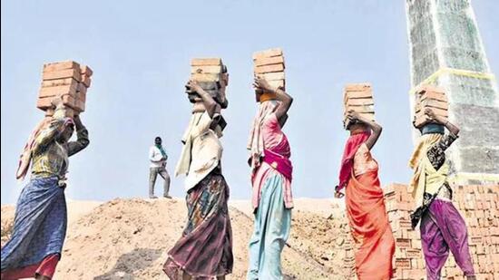 The work arrangements are highly exploitative in sectors such as brick kilns where the workers raise advances against labour, and often end up in bondage. (Representative Image) The work arrangements are highly exploitative in sectors such as brick kilns where the workers raise advances against labour, and often end up in bondage. (Representative Image)