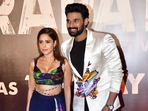 Telugu actor Bellamkonda Sreenivas plays the titular role of Shivaji or Chatrapathi in the film. This is his debut in Bollywood. He posed with co-star Nushrratt Bharuccha at the film screening on Thursday. She plays Sapna in the film. (Varinder Chawla) Telugu actor Bellamkonda Sreenivas plays the titular role of Shivaji or Chatrapathi in the film. This is his debut in Bollywood. He posed with co-star Nushrratt Bharuccha at the film screening on Thursday. She plays Sapna in the film. (Varinder Chawla)