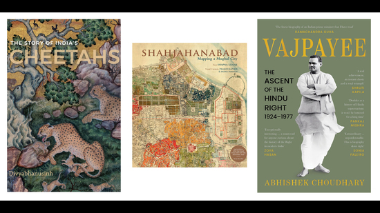 This week’s pick of interesting reads includes a lavish tome on a pre-1857 map of Shahjahanabad, a book that traces the cheetah’s journey in India, and a biography of AB Vajpayee. (HT Team) This week’s pick of interesting reads includes a lavish tome on a pre-1857 map of Shahjahanabad, a book that traces the cheetah’s journey in India, and a biography of AB Vajpayee. (HT Team)
