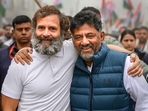 Karnataka Congress president DK Shivakumar with Rahul Gandhi during the party's 'Bharat Jodo Yatra'. (PTI file) Karnataka Congress president DK Shivakumar with Rahul Gandhi during the party's 'Bharat Jodo Yatra'. (PTI file)