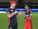 AB de Villiers (R) with Yuzvendra Chahal(IPL) AB de Villiers (R) with Yuzvendra Chahal(IPL)