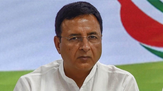 Congress leader Randeep Surjewala addressing a press conference in New Delhi. (PTI Photo) Congress leader Randeep Surjewala addressing a press conference in New Delhi. (PTI Photo)