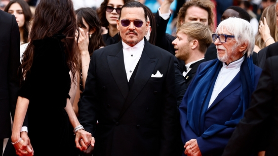 For the occasion, the actor donned a formal look in a black and white Dior tuxedo.&nbsp;(REUTERS)
