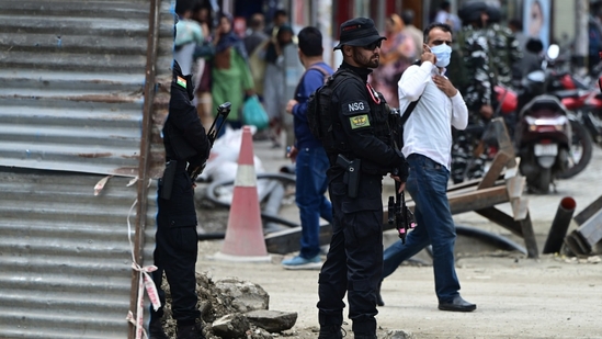 Stringent preparatory measures are being undertaken in anticipation of the eminent G20 event set to unfold in Jammu and Kahsmir from May 22-24.(Waseem Andrabi/HT Photo)