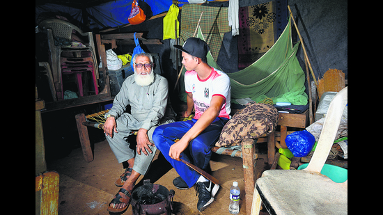 Inside a Muslim United Sports Club tent at Azad Maidan, similar to the ones Jaiswal lived in for three years. (HT Archives) Inside a Muslim United Sports Club tent at Azad Maidan, similar to the ones Jaiswal lived in for three years. (HT Archives)