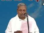 Siddaramaiah takes oath as the chief minister of Karnataka in Bengaluru. Siddaramaiah takes oath as the chief minister of Karnataka in Bengaluru.