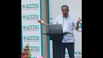 Dr Naresh Trehan speaking at the foundation stone laying function of the United Cancer Research and Treatment Centre at the hospital premises in Prayagraj on Saturday. (ht photo) Dr Naresh Trehan speaking at the foundation stone laying function of the United Cancer Research and Treatment Centre at the hospital premises in Prayagraj on Saturday. (ht photo)