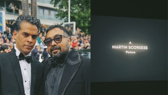 Anurag Kashyap poses with Vikramaditya Motwane on red carpet premiere of Martin Scorsese's Killers of the Flower Moon. Anurag Kashyap poses with Vikramaditya Motwane on red carpet premiere of Martin Scorsese's Killers of the Flower Moon.