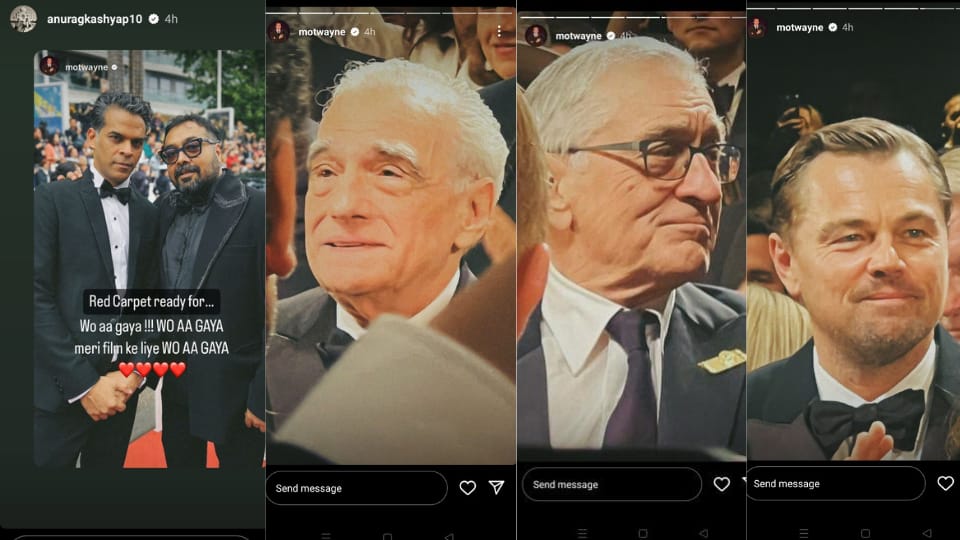 Anurag Kashyap and Vikramaditya Motwane at Martin Scorsese's Killers of the Flower Moon premiere at Cannes 2023. Anurag Kashyap and Vikramaditya Motwane at Martin Scorsese's Killers of the Flower Moon premiere at Cannes 2023.
