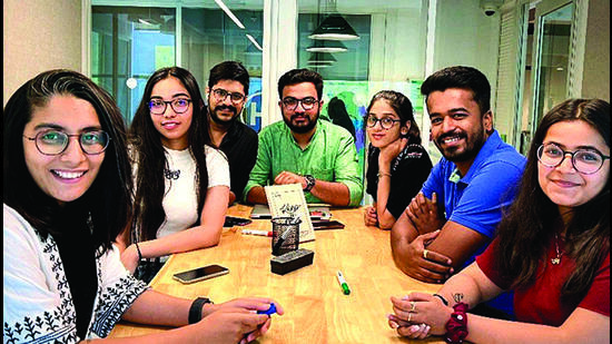 Jay Mistry (3rd from L) and his team. (HT PHOTO) Jay Mistry (3rd from L) and his team. (HT PHOTO)