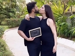 Pregnant Disha Parmar with Rahul Vaidya in a video from their recent photoshoot. Pregnant Disha Parmar with Rahul Vaidya in a video from their recent photoshoot.