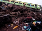 Rescuers waded through piles of debris and wreckage to pull out bodies and free people. Rescuers climbed atop the wrecked trains to break open doors and windows using cutting torches to free survivors. (REUTERS)