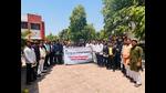 ABVP office bearers and law interns of maiden batch chosen under ‘Nyay’ initiative. (HT Photo) ABVP office bearers and law interns of maiden batch chosen under ‘Nyay’ initiative. (HT Photo)