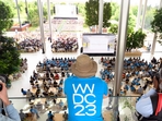 People watch Apple's Worldwide Developer Conference (WWDC) in Cupertino, California, on June 5, 2023. (AFP) People watch Apple's Worldwide Developer Conference (WWDC) in Cupertino, California, on June 5, 2023. (AFP)