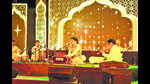 Ranbir Kumar (centre) performing during the Ghazal night at Kasauli Week (HT Photo) Ranbir Kumar (centre) performing during the Ghazal night at Kasauli Week (HT Photo)