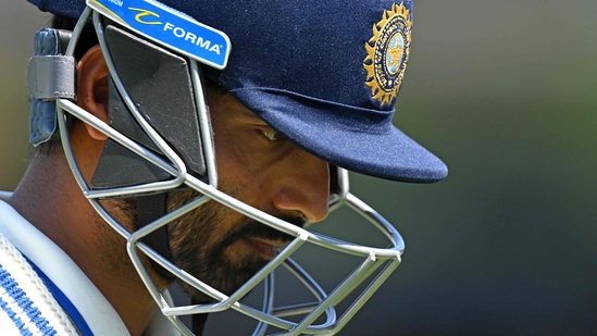 Rahane perished soon after resumption thanks to a sensational catch from Green off Cummins. He was on 89 off 129 balls (AFP)