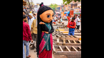 Sankriti Sharma, aka Paño, at the busy streets of Gandhi Market. Sankriti Sharma, aka Paño, at the busy streets of Gandhi Market.