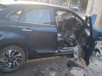 The SUV's driver, who fled from the spot after the incident, has been arrested and booked for rash driving and causing death by negligence. (Twitter/ANI) The SUV's driver, who fled from the spot after the incident, has been arrested and booked for rash driving and causing death by negligence. (Twitter/ANI)