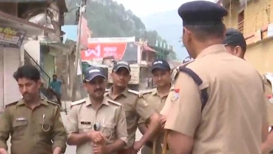 The gathering of over four people has been barred in Purola. (ANI) The gathering of over four people has been barred in Purola. (ANI)