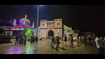 Security personnel deployed after clashes erupted over Junagadh municipal corporation’s demolition notice to a dargah situated near the Majewadi Gate, in Junagadh district on Friday night. (PTI) Security personnel deployed after clashes erupted over Junagadh municipal corporation’s demolition notice to a dargah situated near the Majewadi Gate, in Junagadh district on Friday night. (PTI)