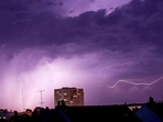 A lightning strike during a thunderstorm. (AFP File Photo/For representation purposes) A lightning strike during a thunderstorm. (AFP File Photo/For representation purposes)