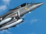 This is a model of Tejas Mark II. This is a model of Tejas Mark II.