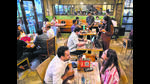 At restaurants and bars like the Khar Social in Mumbai, there are music gigs, sports screenings and shopping events through the week. (Anshuman Poyrekar / HT PHOTO) At restaurants and bars like the Khar Social in Mumbai, there are music gigs, sports screenings and shopping events through the week. (Anshuman Poyrekar / HT PHOTO)