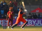 Logan van Beek scored 30 runs and picked up two wickets against West Indies in the Super Over thriller(ICC) Logan van Beek scored 30 runs and picked up two wickets against West Indies in the Super Over thriller(ICC)