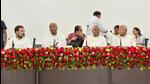 At the Opposition unity meeting in Patna on June 23. (HT FILE) At the Opposition unity meeting in Patna on June 23. (HT FILE)