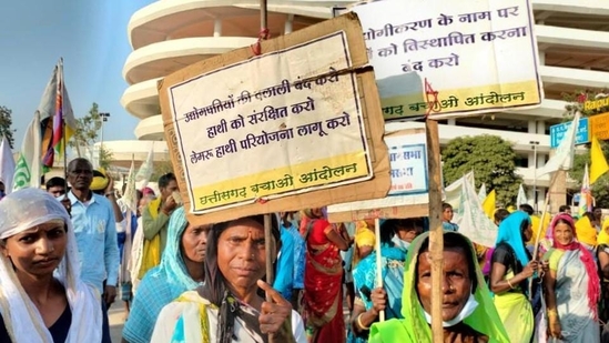 Tribals and activists have been opposing coal mining in the Hasdeo Aranya forests, saying it will damage the biodiversity of the region Tribals and activists have been opposing coal mining in the Hasdeo Aranya forests, saying it will damage the biodiversity of the region