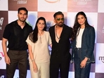 Suniel Shetty with his wife Mana Shetty, daughter Athiya Shetty and son Ahan Shetty at the screening. (Varinder Chawla) Suniel Shetty with his wife Mana Shetty, daughter Athiya Shetty and son Ahan Shetty at the screening. (Varinder Chawla)