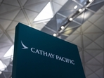 A signage for Cathay Pacific Airways at the departures hall of Hong Kong International Airport in Hong Kong. (AP Photo/Louise Delmotte, File) A signage for Cathay Pacific Airways at the departures hall of Hong Kong International Airport in Hong Kong. (AP Photo/Louise Delmotte, File)
