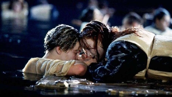 Leonardo DiCaprio and Kate Winslet in a still from Titanic. Leonardo DiCaprio and Kate Winslet in a still from Titanic.