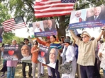 Today, politicians of different hues — from Narendra Modi to Rahul Gandhi — strive hard to reach out to the Indian diaspora during their trips abroad.(PTI) Today, politicians of different hues — from Narendra Modi to Rahul Gandhi — strive hard to reach out to the Indian diaspora during their trips abroad.(PTI)