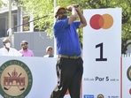 Ali Sher in full swing. (DGC Open) Ali Sher in full swing. (DGC Open)