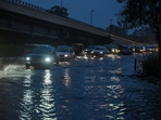 Heavy rains lashed parts of Delhi-NCR region including Noida on Saturday amid waterlogging due to the swelling level of river Yamuna.(Raj K Raj/ Hindustan Times) Heavy rains lashed parts of Delhi-NCR region including Noida on Saturday amid waterlogging due to the swelling level of river Yamuna.(Raj K Raj/ Hindustan Times)