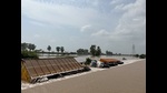 The road link to Sangrur, Patiala and cities in Haryana was snapped. (HT Photo) The road link to Sangrur, Patiala and cities in Haryana was snapped. (HT Photo)