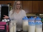 Elisabeth then showcases bottles filled with breast milk, adding that her body starts producing milk every few minutes. Elisabeth then showcases bottles filled with breast milk, adding that her body starts producing milk every few minutes.