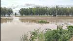Flooding near Labkari village of Karnal district due to Yamuna river. (HT File) Flooding near Labkari village of Karnal district due to Yamuna river. (HT File)