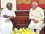 Prime Minister Narendra Modi and Congress veteran and former Kerala chief minister Oommen Chandy Prime Minister Narendra Modi and Congress veteran and former Kerala chief minister Oommen Chandy