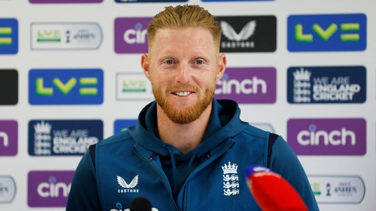 England's Ben Stokes during a press conference (Reuters)