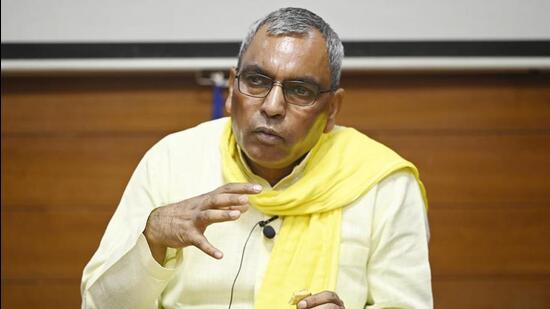 SBSP chief Om Prakash Rajbhar. (Deepak Gupta/HT PHOTO) SBSP chief Om Prakash Rajbhar. (Deepak Gupta/HT PHOTO)