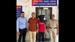 The accused in the custody of Chandigarh Police. (HT Photo) The accused in the custody of Chandigarh Police. (HT Photo)