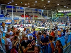Thousands of tourists and island residents sheltered in schools and indoor stadiums as a wildfire raged on the Greek island of Rhodes for six days. (REUTERS)